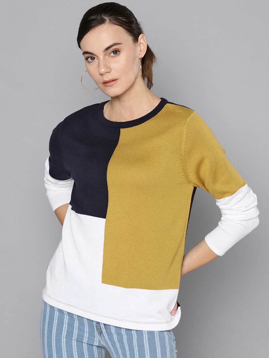 Color Blocked Sweater