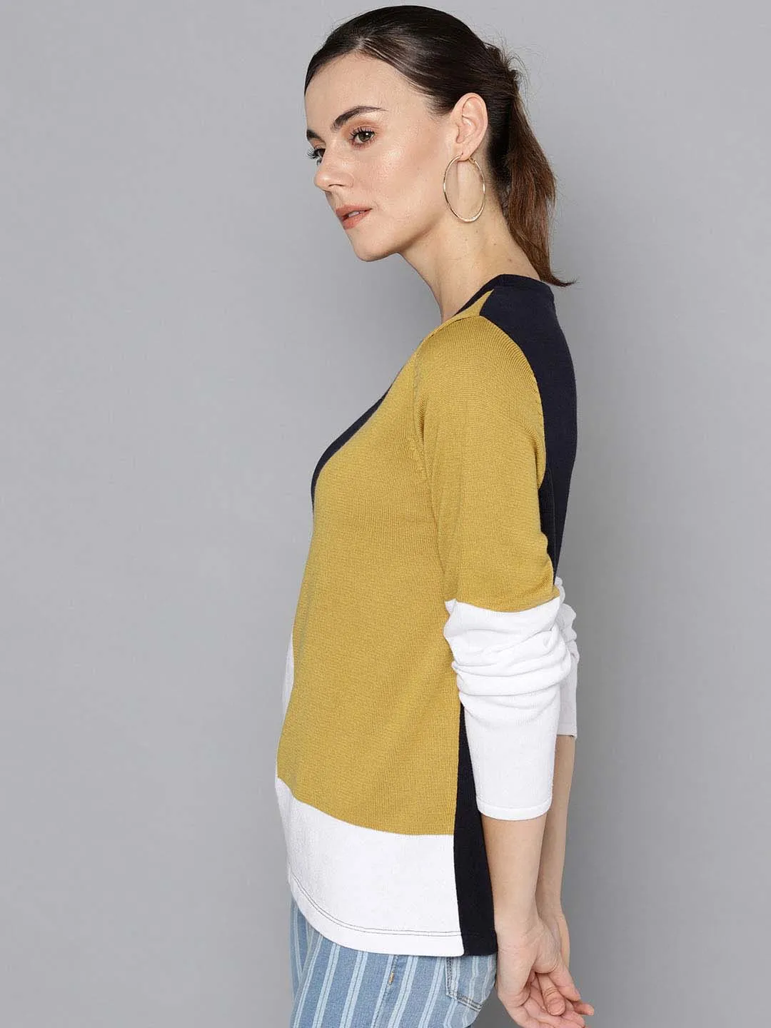 Color Blocked Sweater