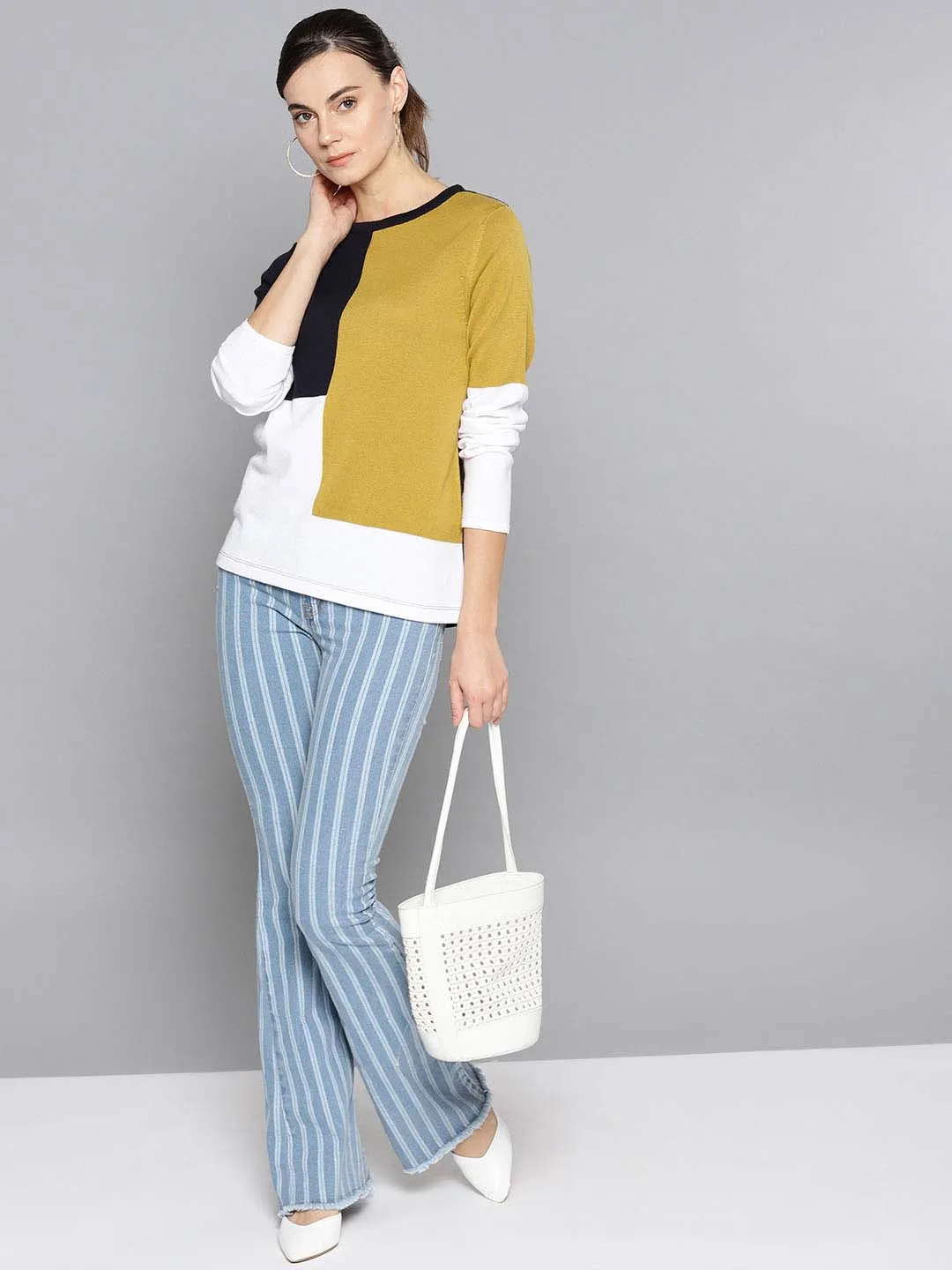 Color Blocked Sweater