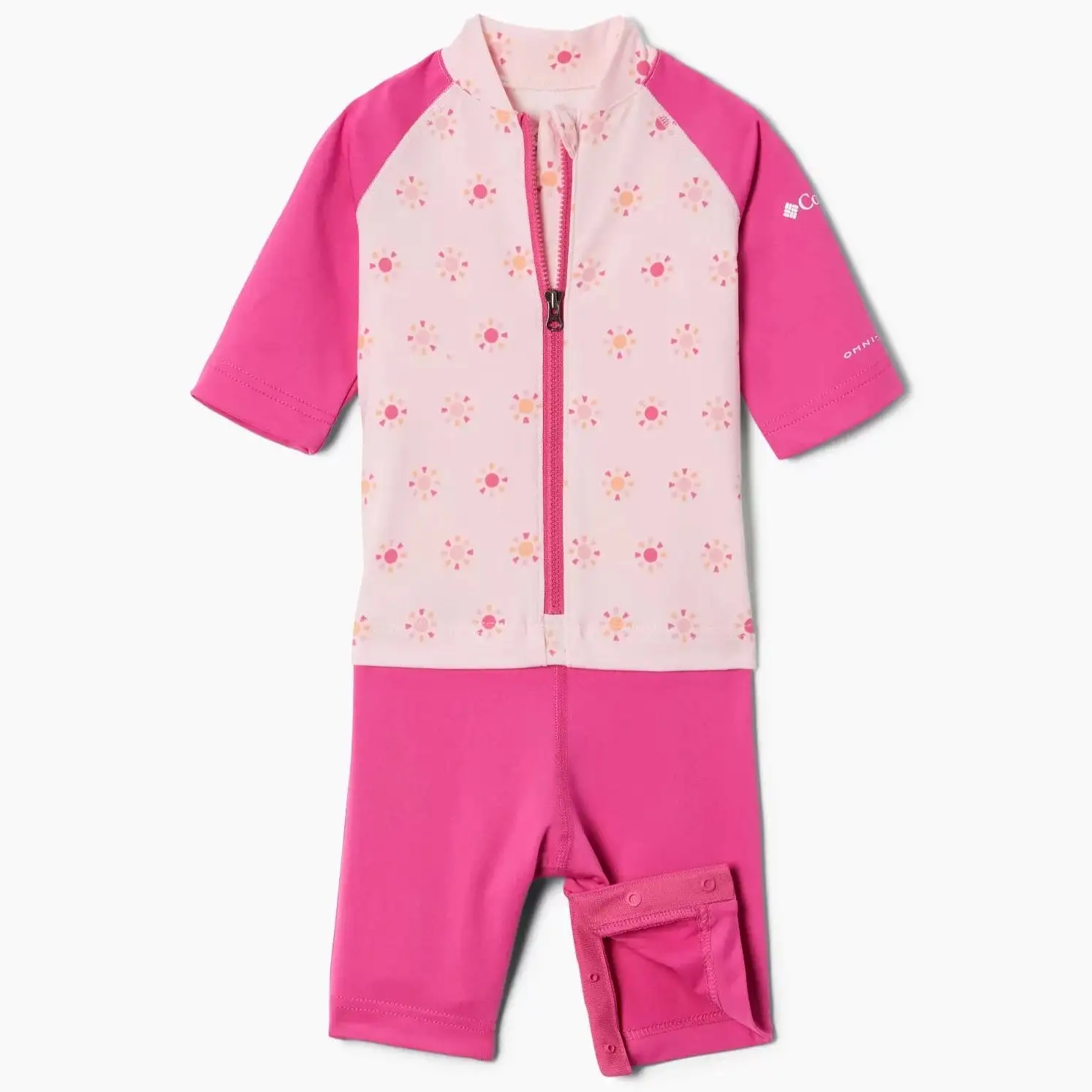 Columbia Satin Pink Summa Suns Sandy Shores Toddler Sunguard Suit