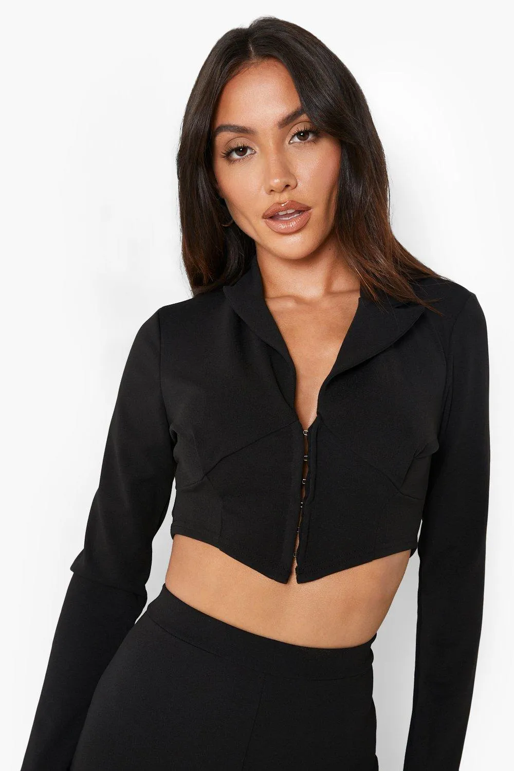 Corset Cropped Blazer