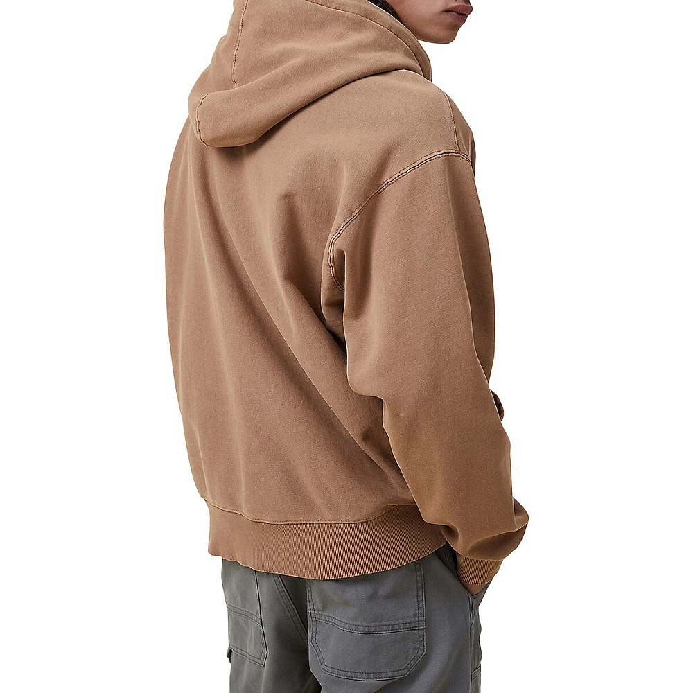 Cotton On Front-Zip Fleece Oversized Hoodie