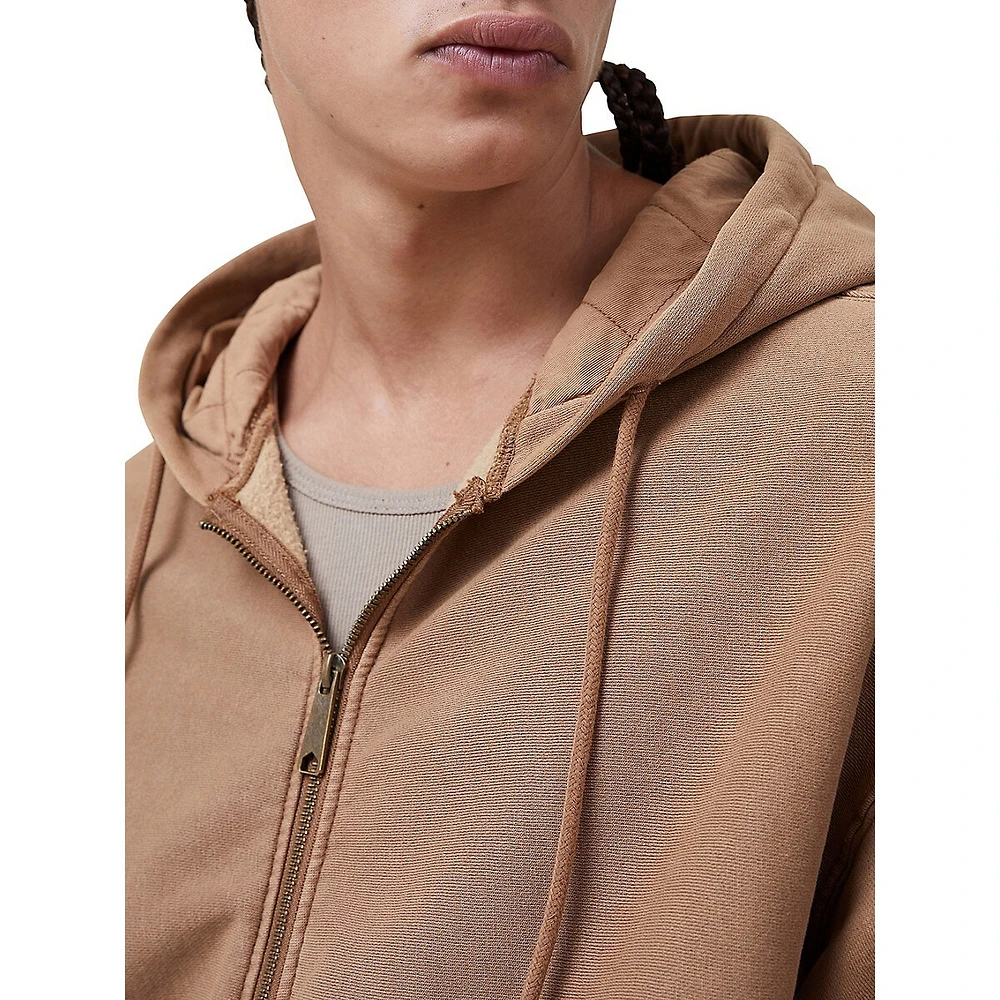 Cotton On Front-Zip Fleece Oversized Hoodie