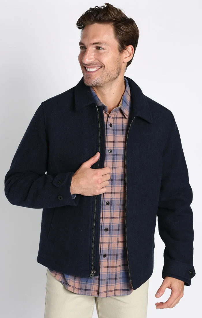 Davidson Full Zip Wool Blend Jacket