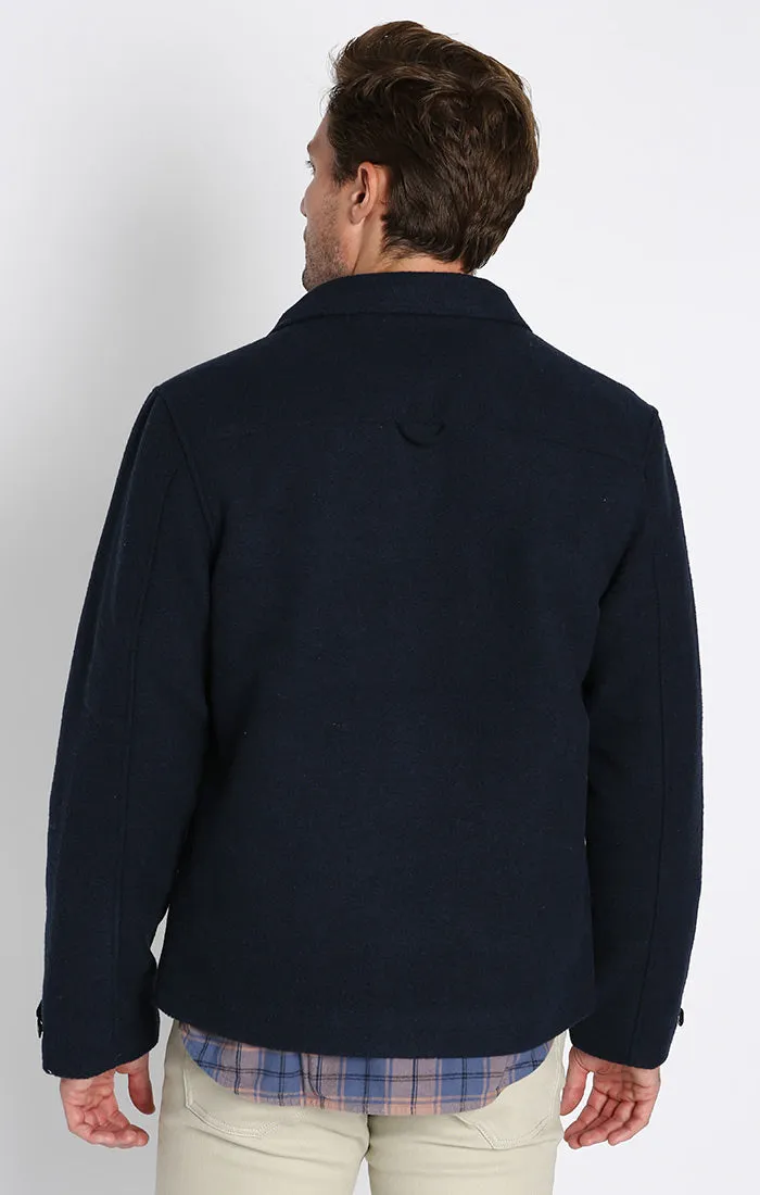 Davidson Full Zip Wool Blend Jacket