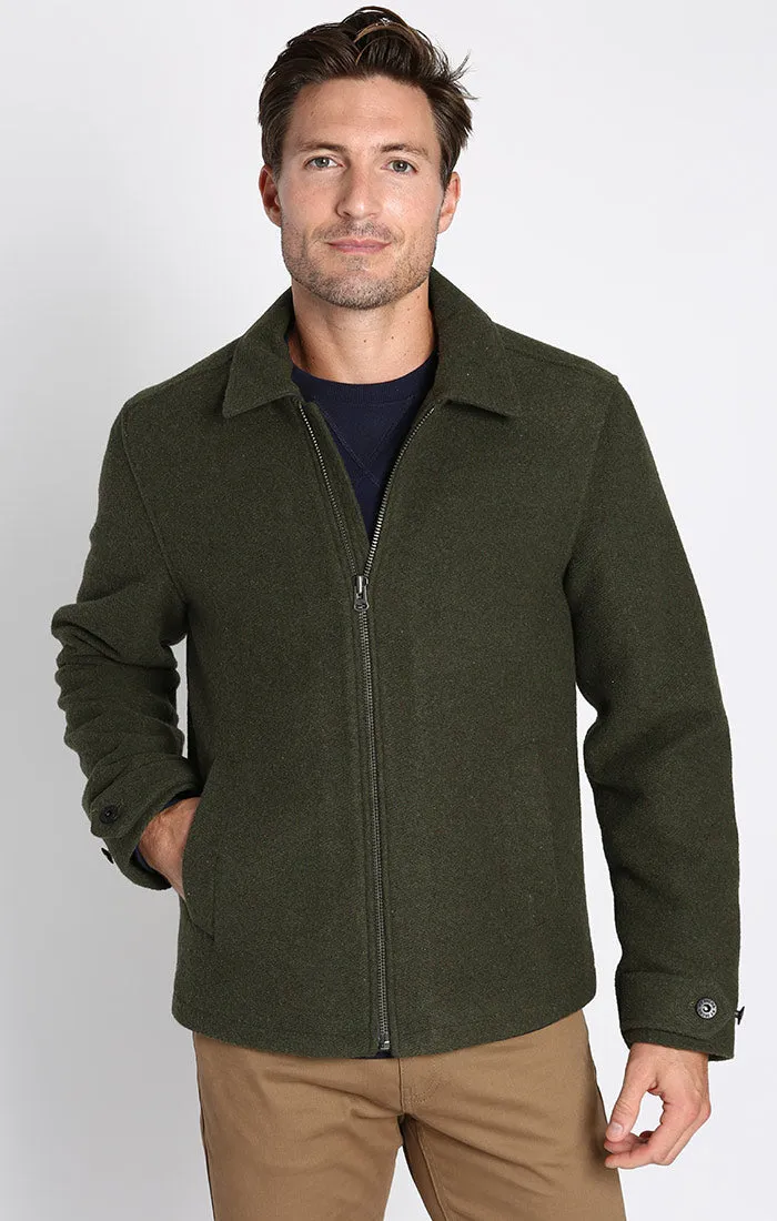 Davidson Full Zip Wool Blend Jacket