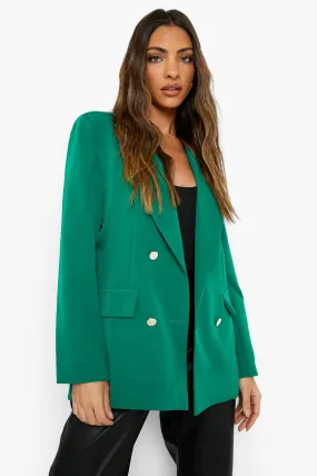 Double Breasted Tailored Military Blazer