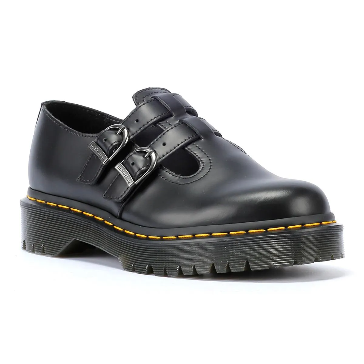 Dr. Marten Bex Smooth Leather Platform Mary Jane Women's Black Shoes