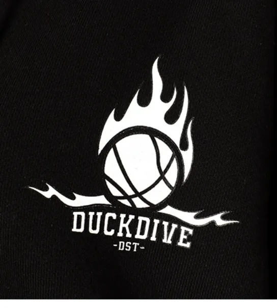 DUCKDIVE  |Street Style Long Sleeves Cotton Logo Hoodies