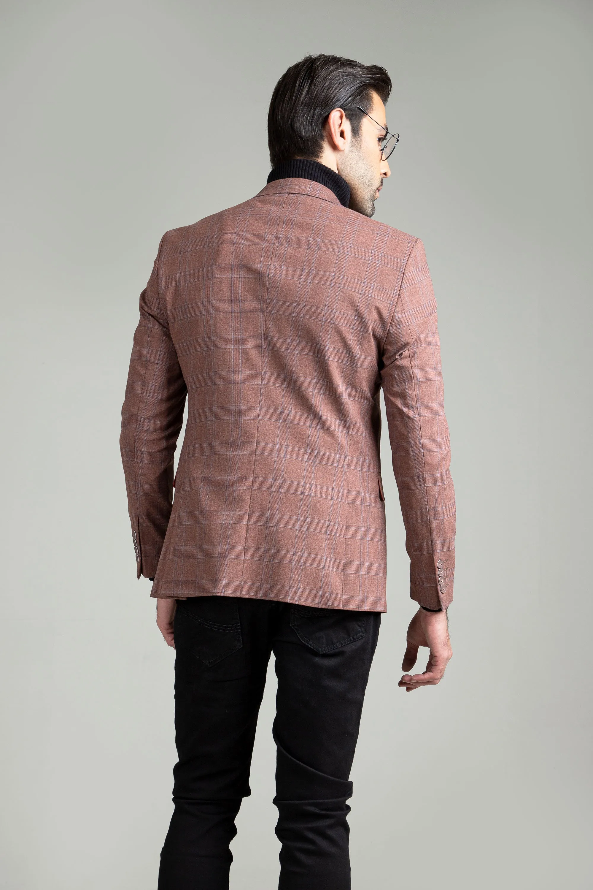 Dusky Rose Blazer-Made In Turkey