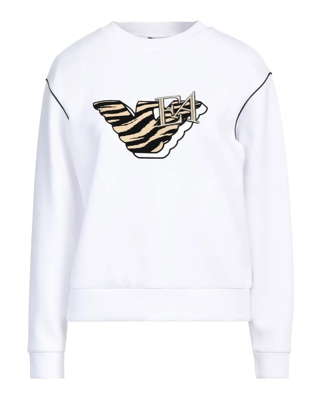 EMPORIO ARMANI  |Crew Neck Sweat Long Sleeves Cotton Logo