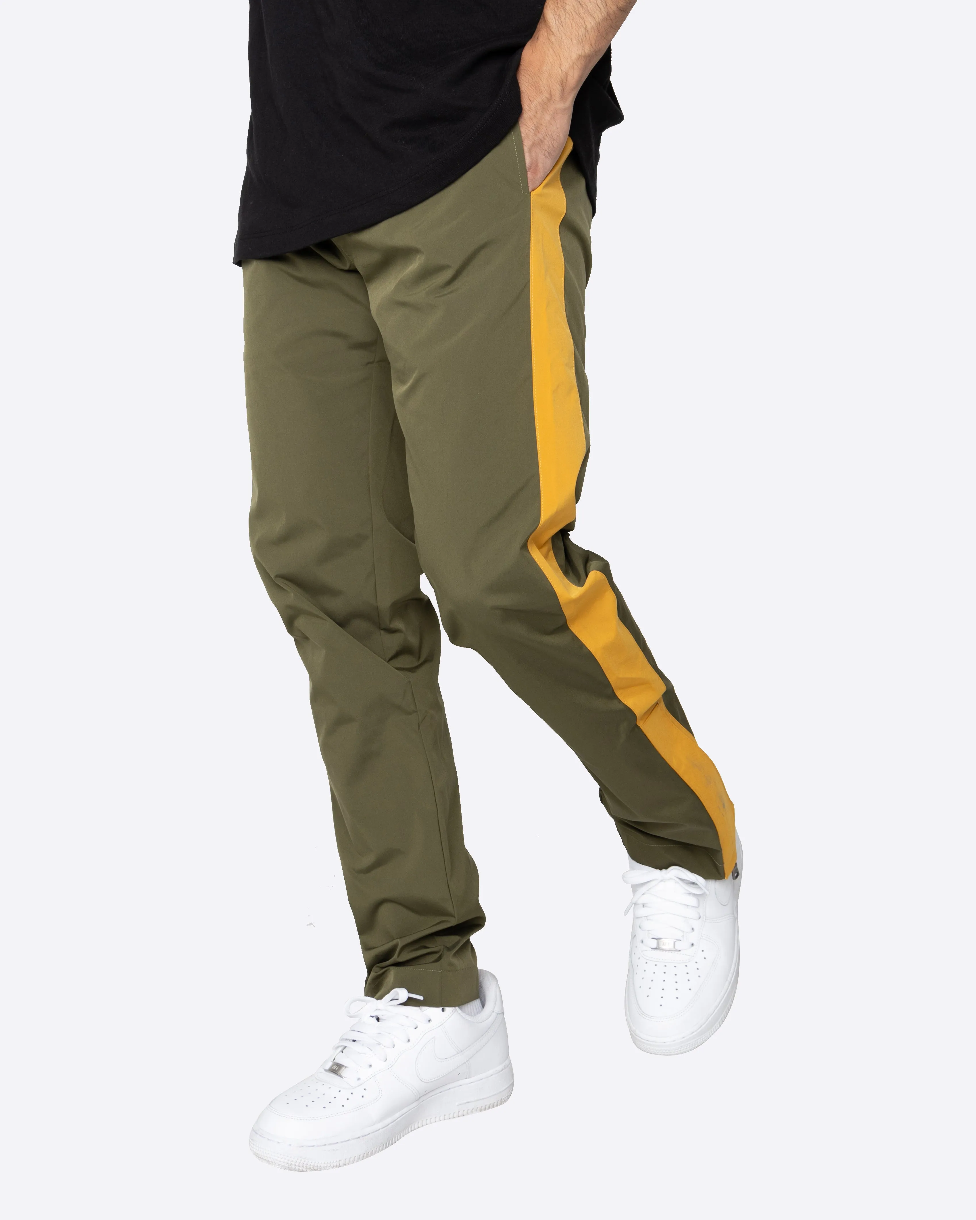 EPTM NYLON BASIC TRACK PANTS-OLIVE/KHAKI