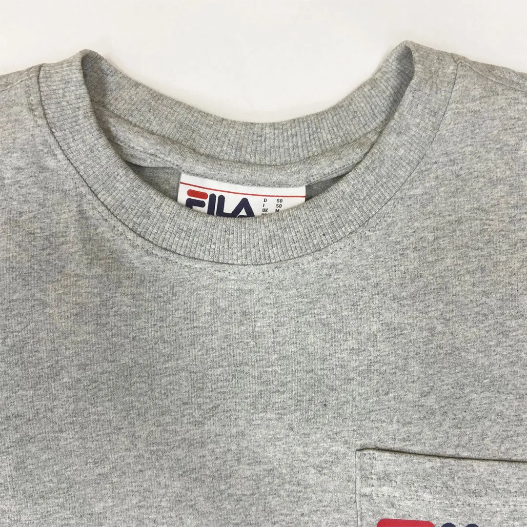 FILA Curtis Short Sleeve Chest Pocket T-Shirt - Heather Grey