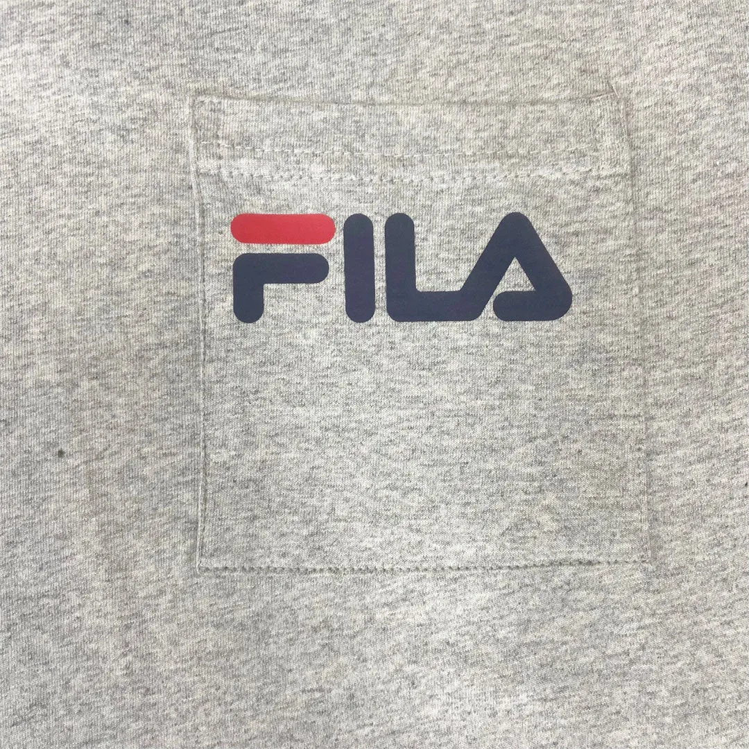 FILA Curtis Short Sleeve Chest Pocket T-Shirt - Heather Grey