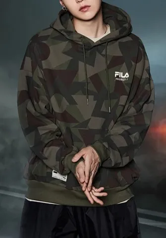 FILA  |Unisex Street Style Hoodies