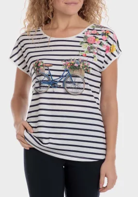 Floral Striped T-Shirt