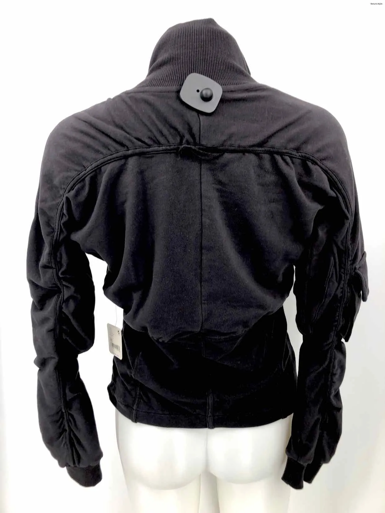 FREE PEOPLE Black Zip Front Size MEDIUM (M) Activewear Jacket