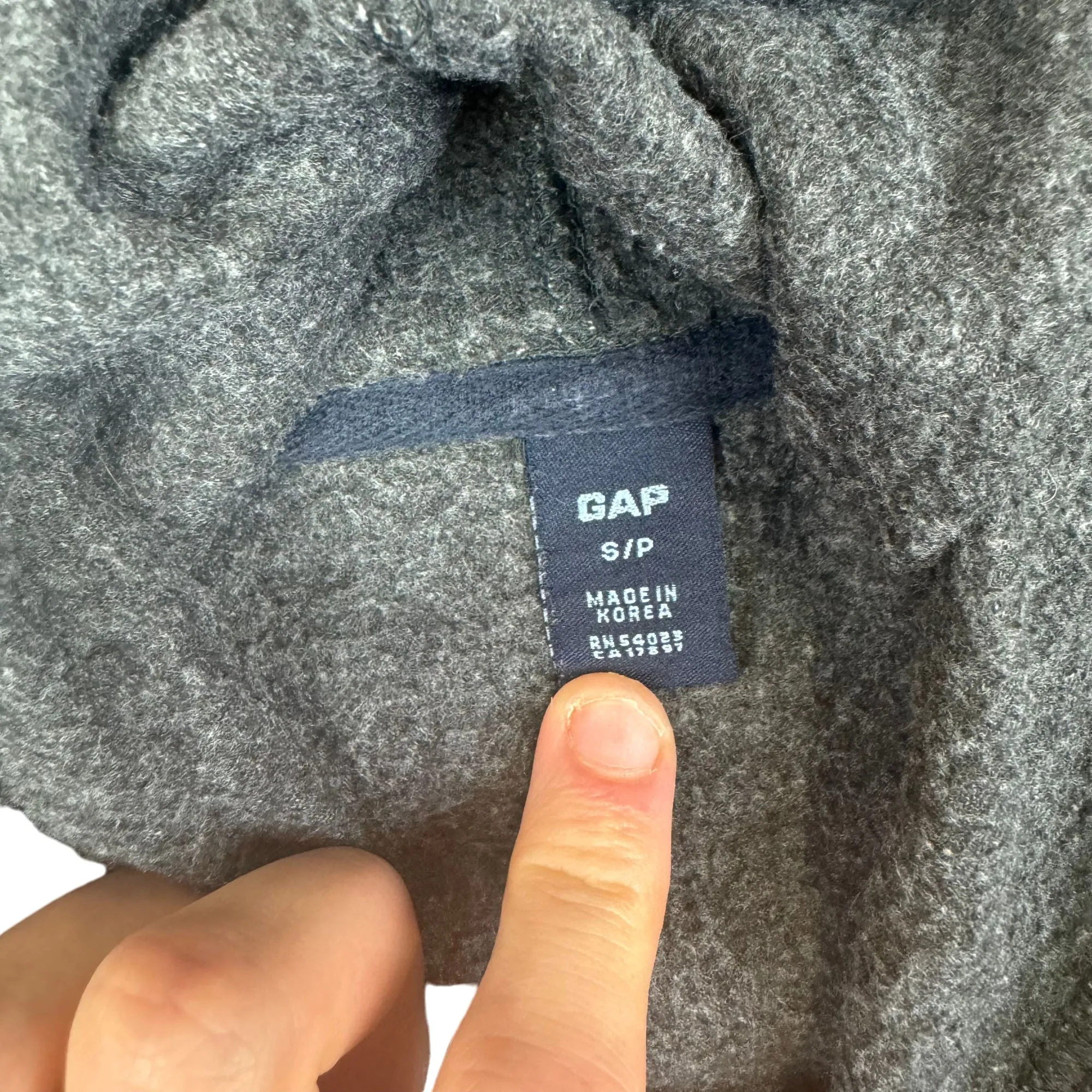 Gap Pullover Fleece Hoodie Grey