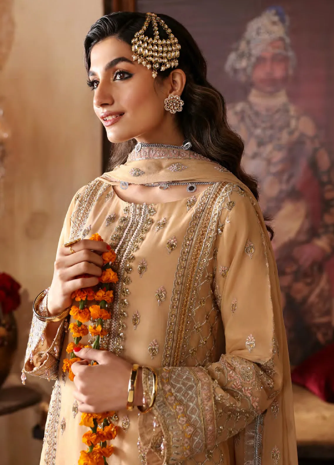 Ghazal By Emaan Adeel Luxury Embroidered Formal Chiffon 3 Piece Unstitched Suit - EA24G GH09