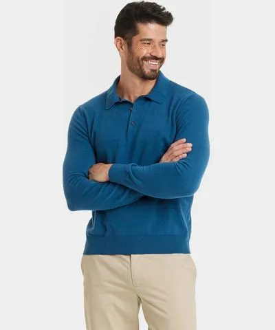 Goodfellow & Co Men's Polo Sweater - Goodfellow & Co™ Galaxy Blue