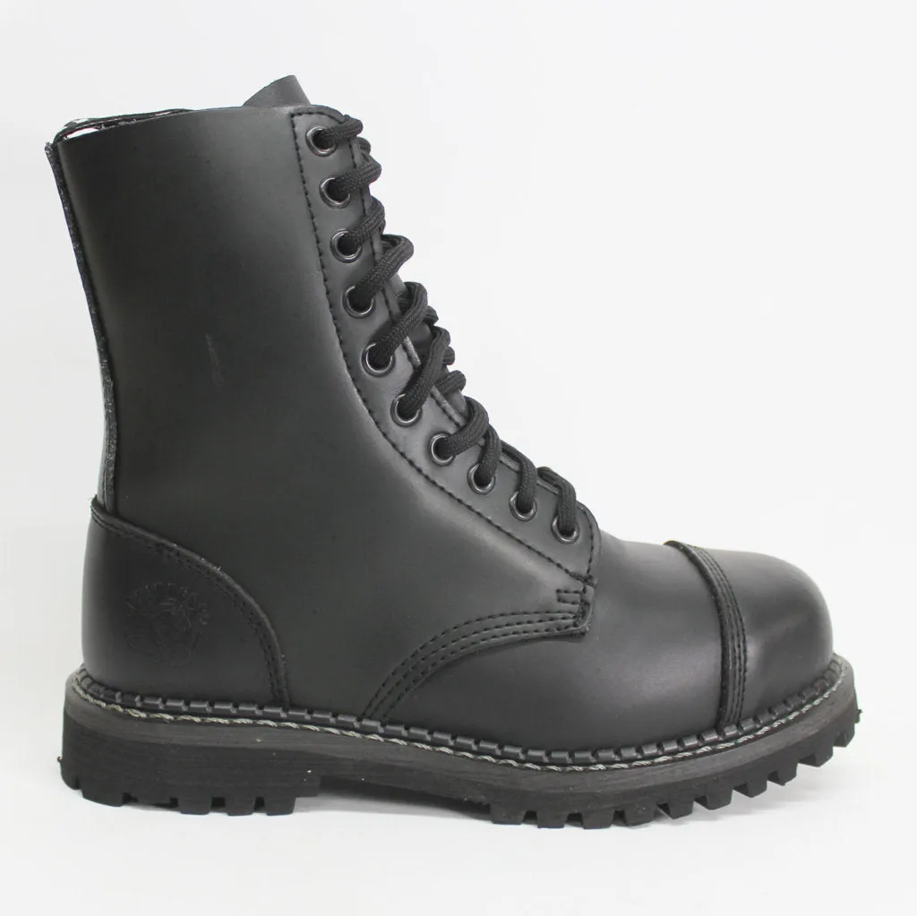 Grinders Unisex Stag CS Leather Black Boots - UK 5