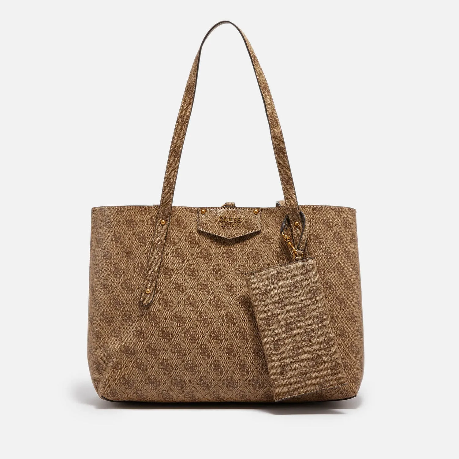 Guess Women's Eco Brenton Monogram Faux Leather Tote Bag