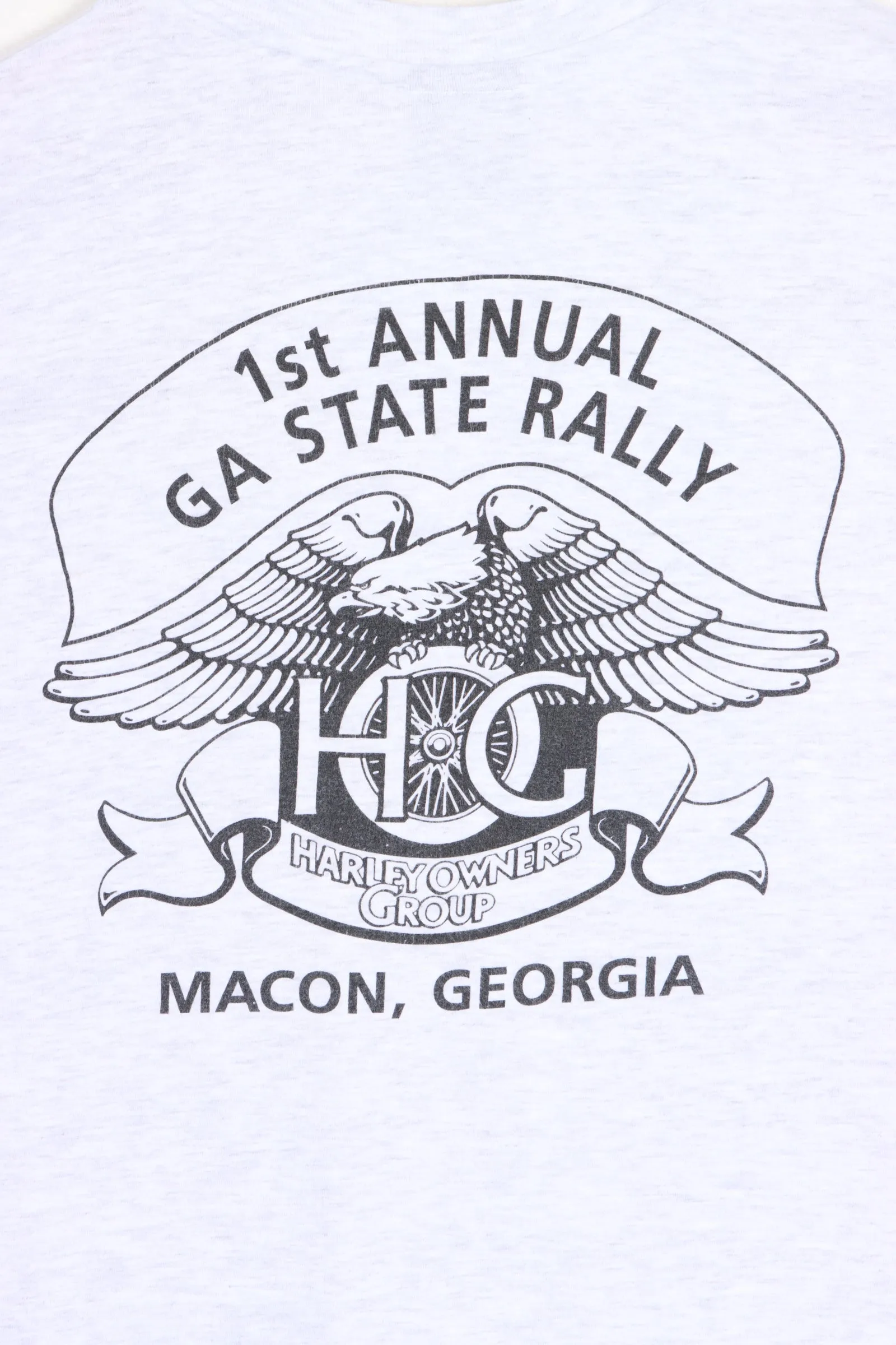 HARELY DAVIDSON Georgia State Rally 1993 Single Stitch T-Shirt USA Made (L-XL)