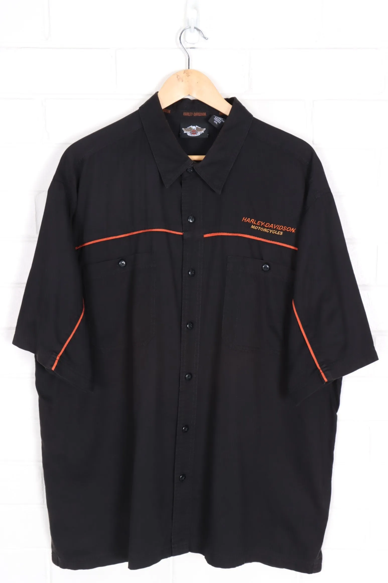 HARLEY DAVIDSON Embroidered Eagle Short Sleeve Shirt (XXXL)