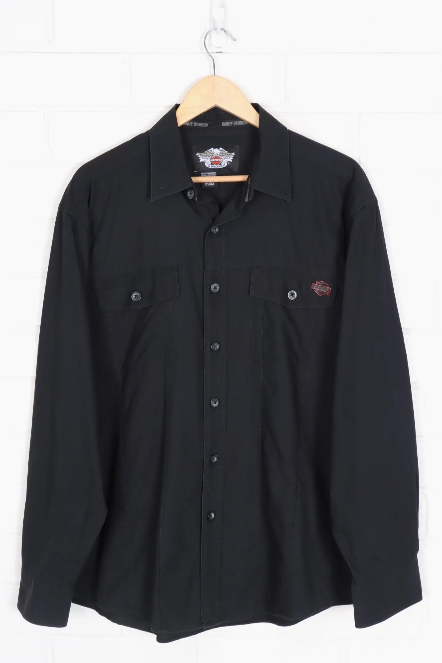 HARLEY DAVIDSON Embroidered Long Sleeve Shirt