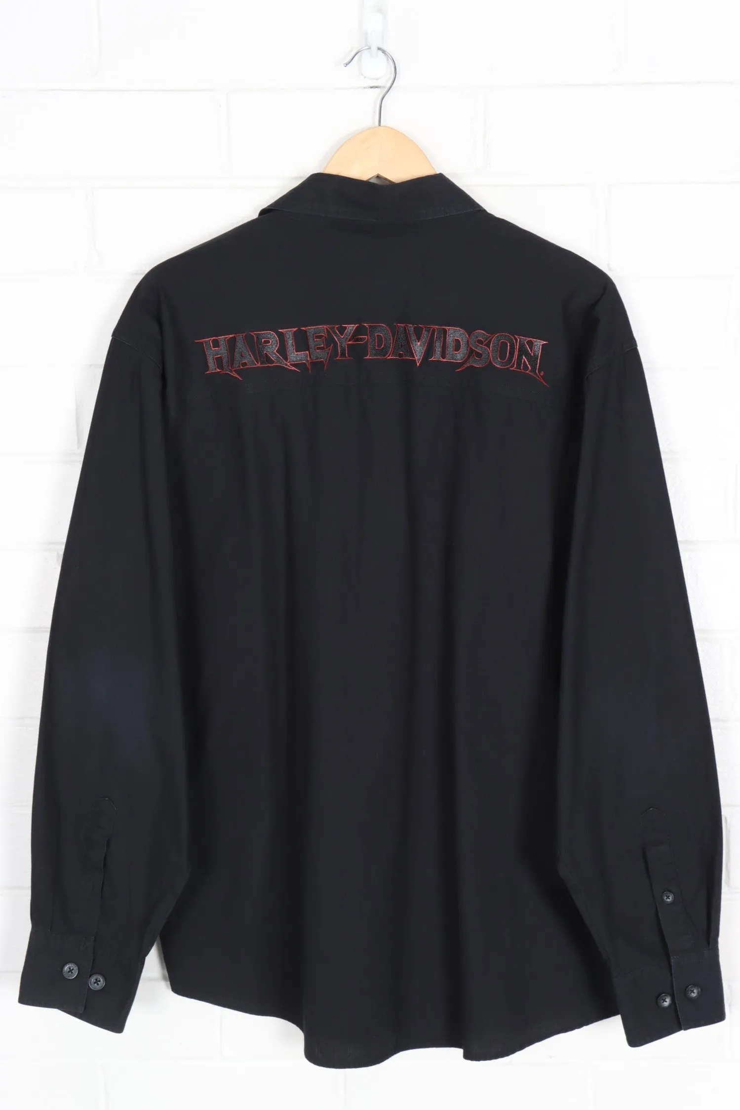 HARLEY DAVIDSON Embroidered Long Sleeve Shirt