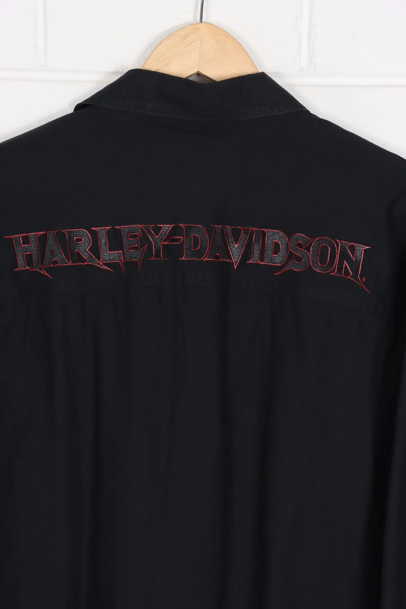 HARLEY DAVIDSON Embroidered Long Sleeve Shirt