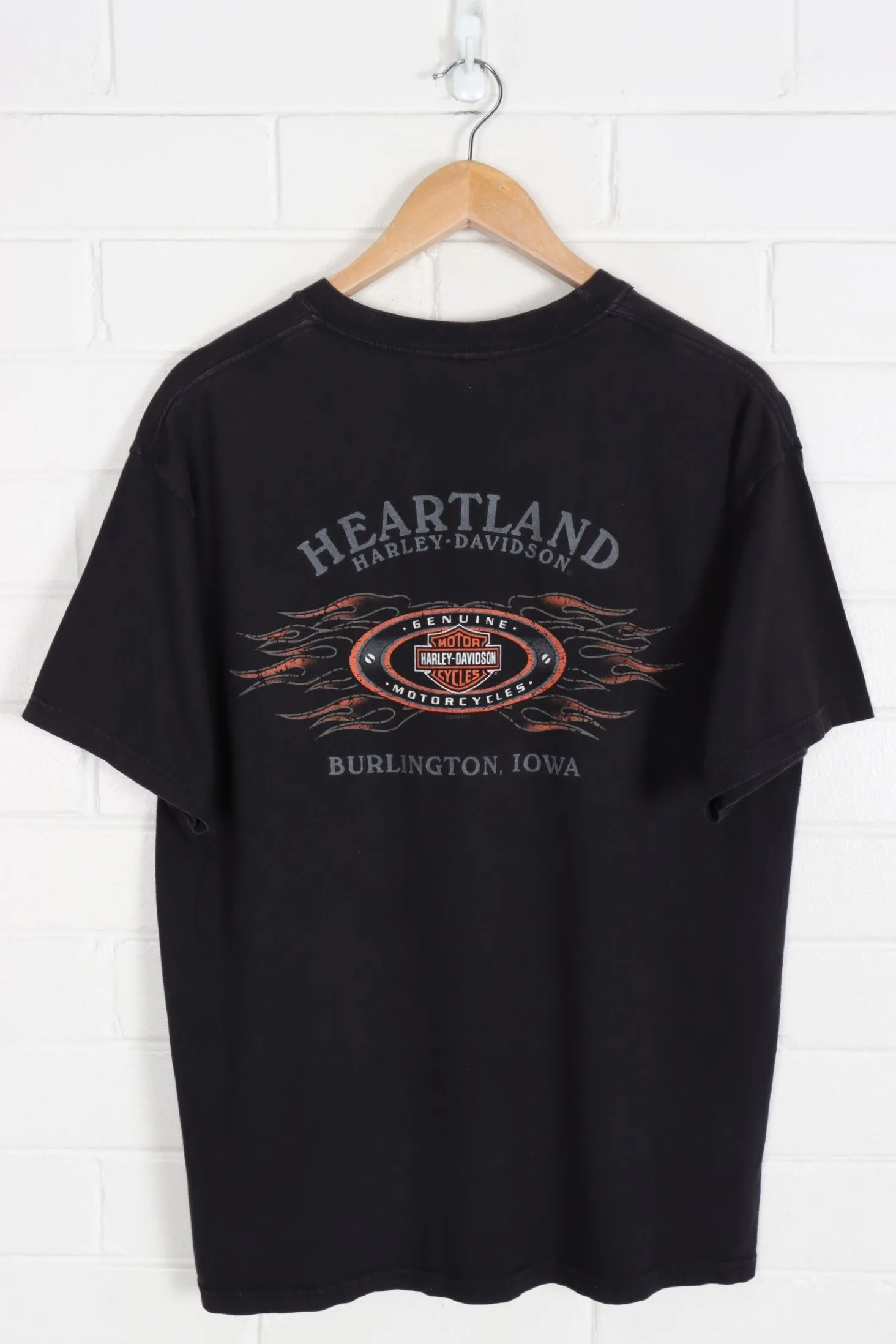 HARLEY DAVIDSON 'I Love These Bars' Heartland USA Made Tee (M-L)