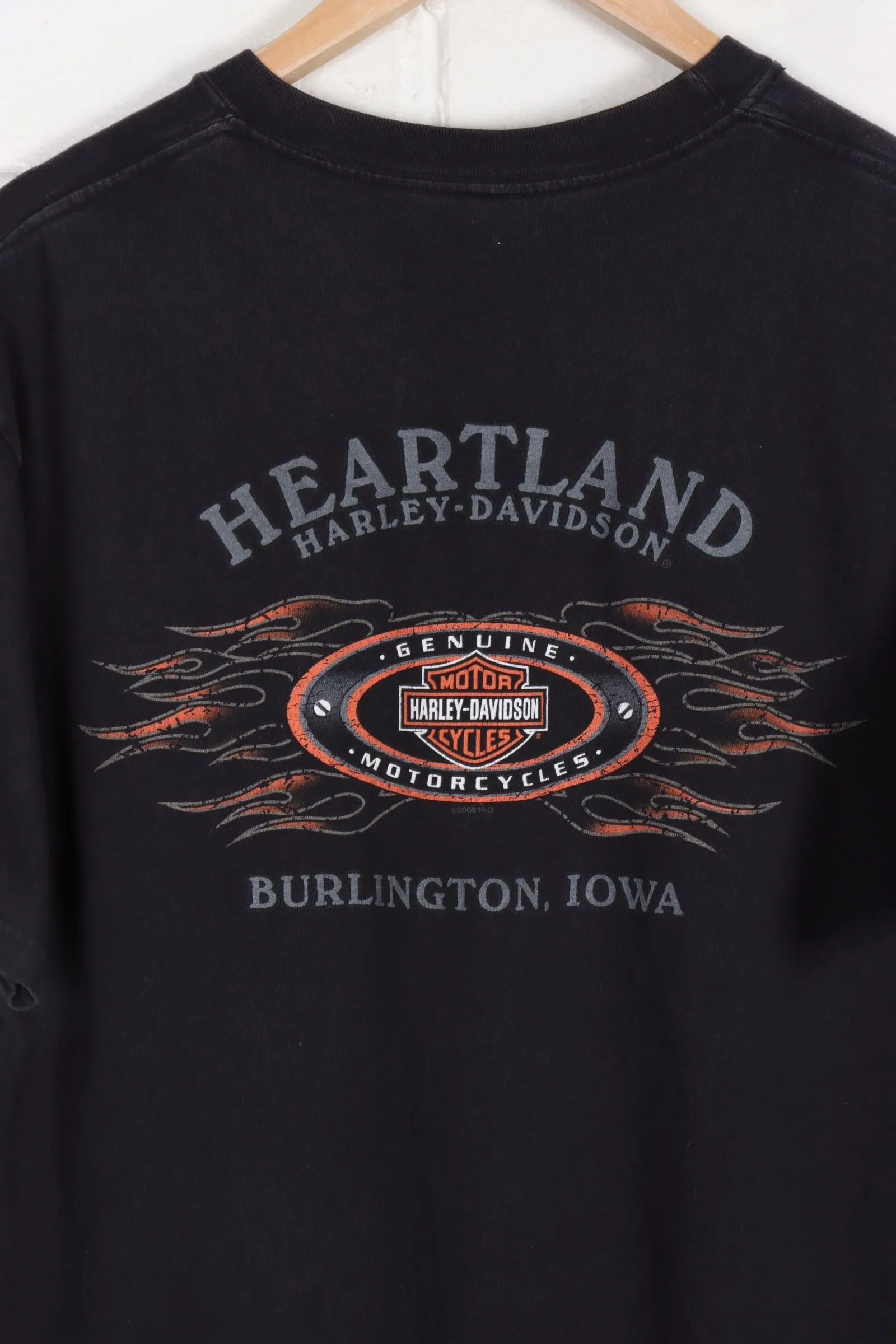 HARLEY DAVIDSON 'I Love These Bars' Heartland USA Made Tee (M-L)