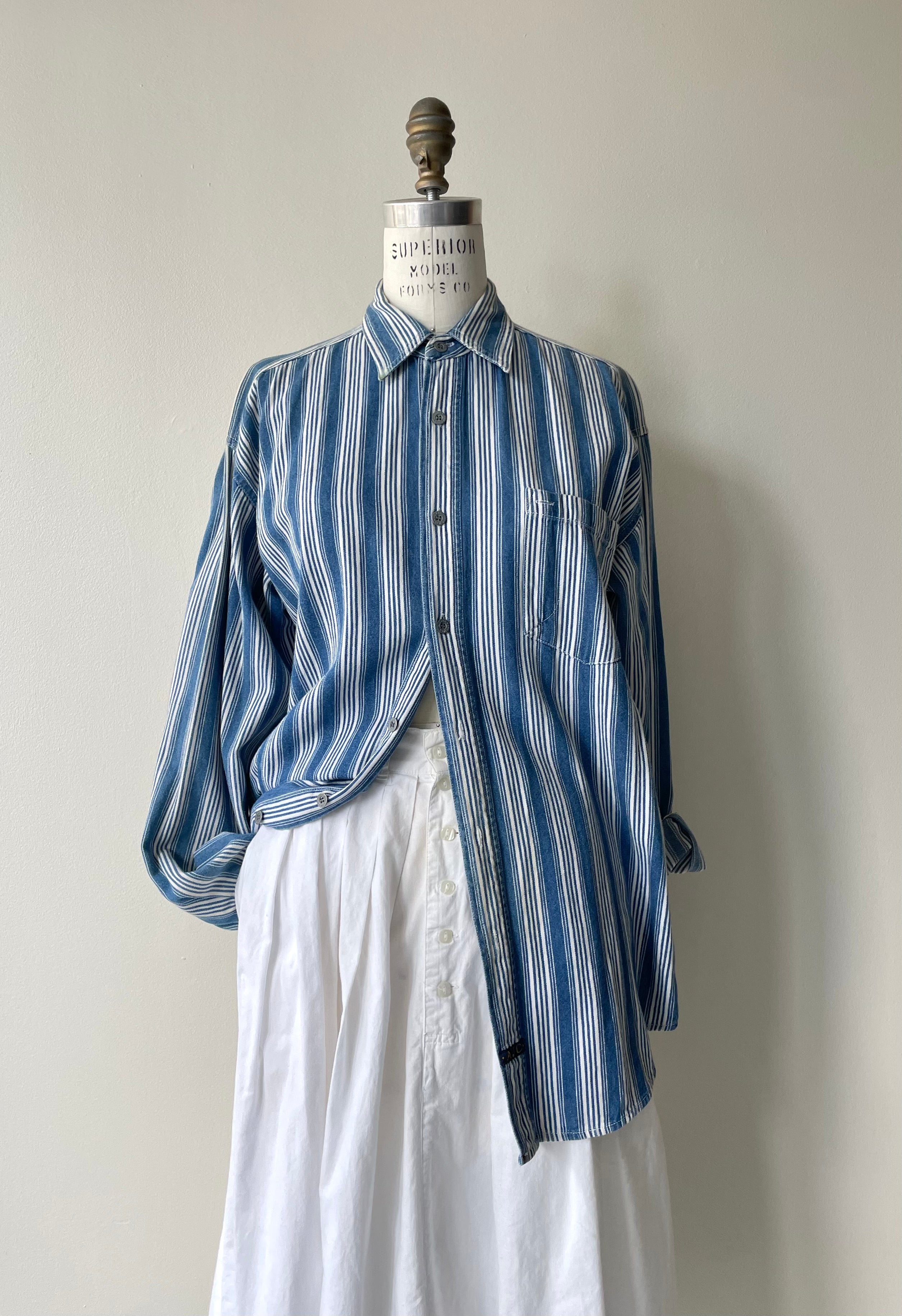 Heirloom Stripe Denim Button Down