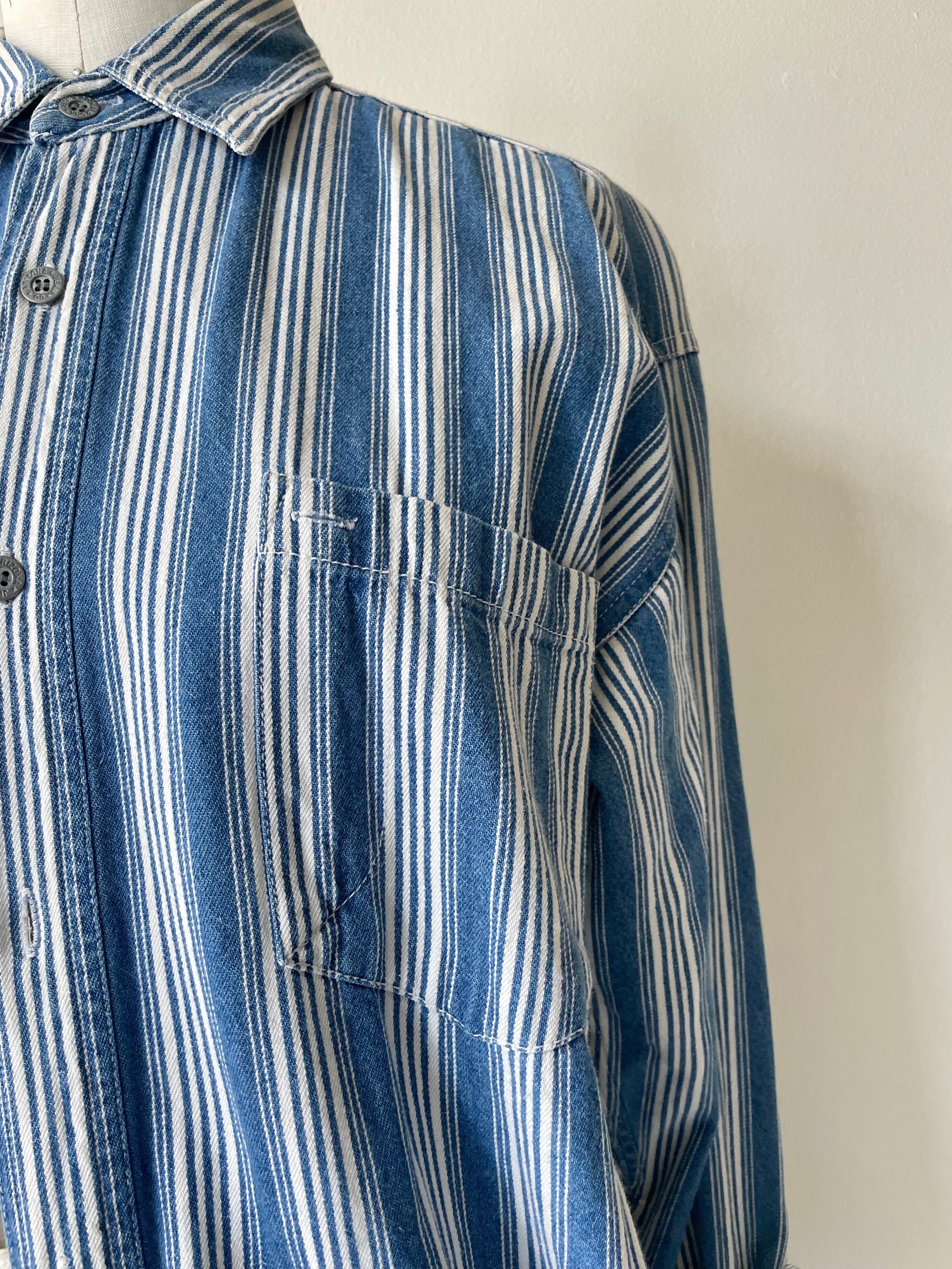 Heirloom Stripe Denim Button Down