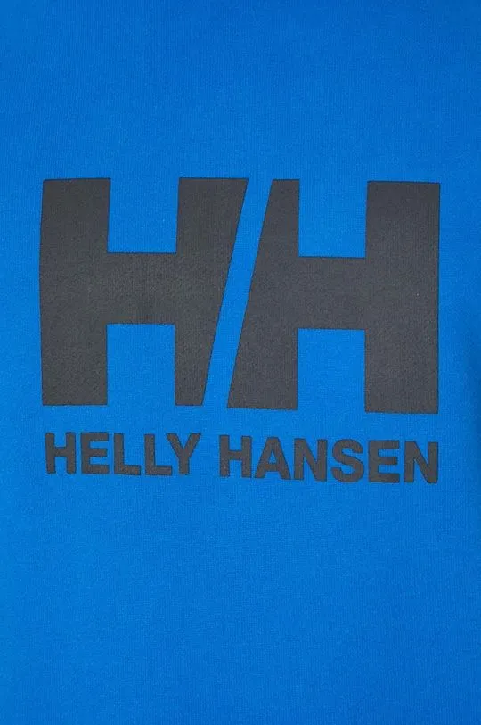 Helly Hansen cotton sweatshirt men's blue color