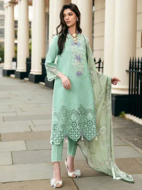 Hemline Odyssey by Mushq Embroidered Lawn Unstitched 3Pc Suit - Bristol Beauty