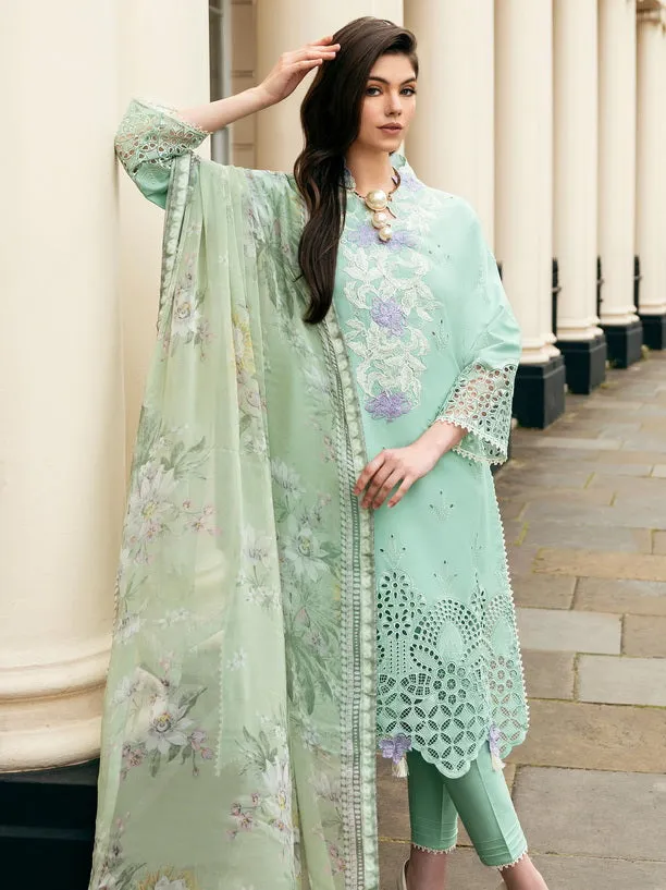 Hemline Odyssey by Mushq Embroidered Lawn Unstitched 3Pc Suit - Bristol Beauty