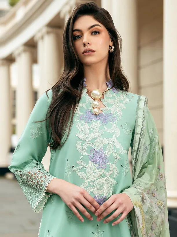 Hemline Odyssey by Mushq Embroidered Lawn Unstitched 3Pc Suit - Bristol Beauty