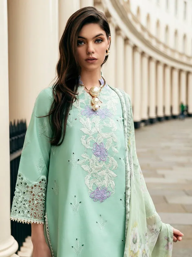 Hemline Odyssey by Mushq Embroidered Lawn Unstitched 3Pc Suit - Bristol Beauty