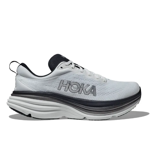 HOKA Bondi 8 Men's Wide White / Black