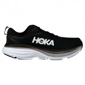 HOKA BONDI 8 WIDE BLACK/WHITE FOR MEN'S