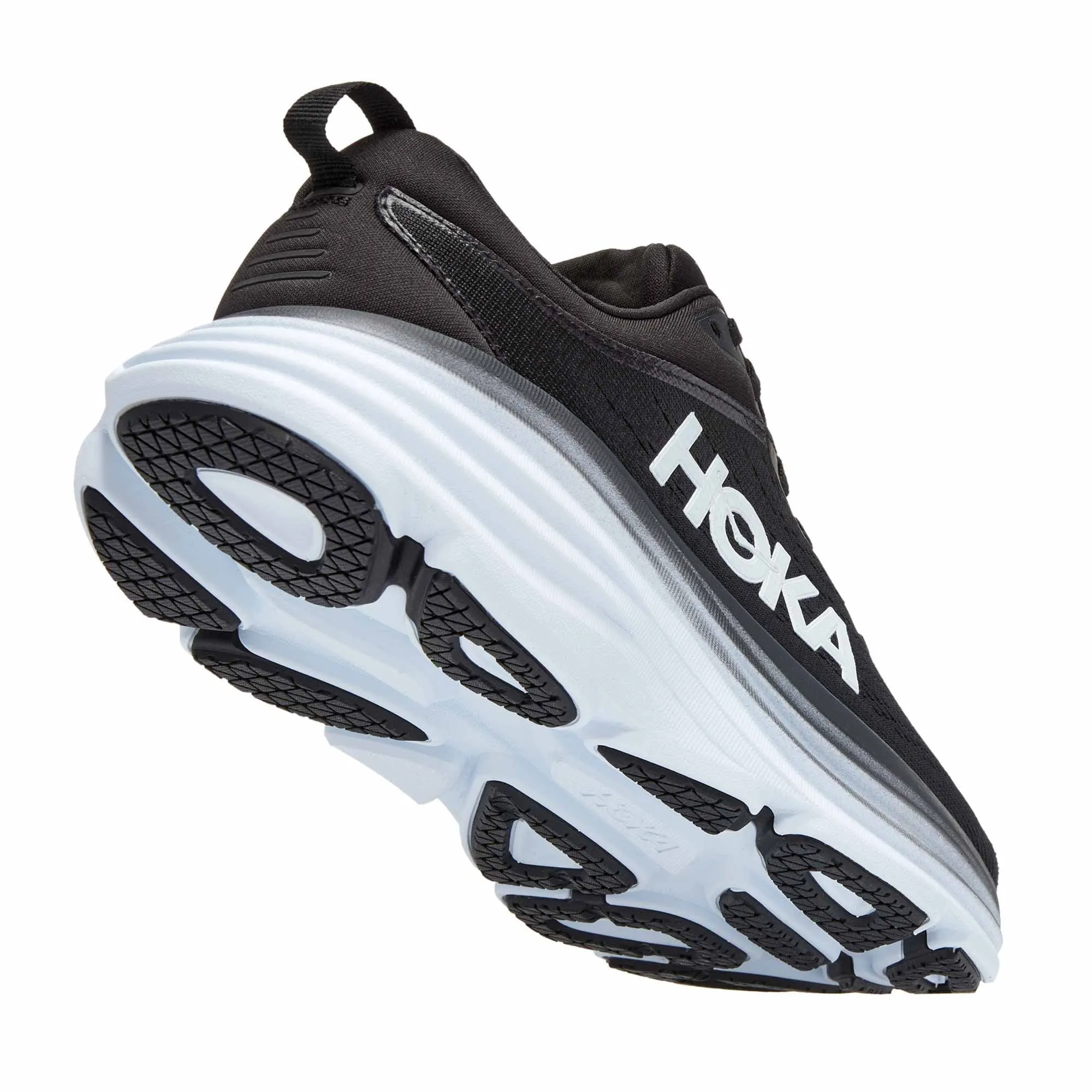 Hoka  Bondi 8 Womens Running Shoes Black/White