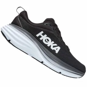 Hoka  Bondi 8 Womens Running Shoes Black/White