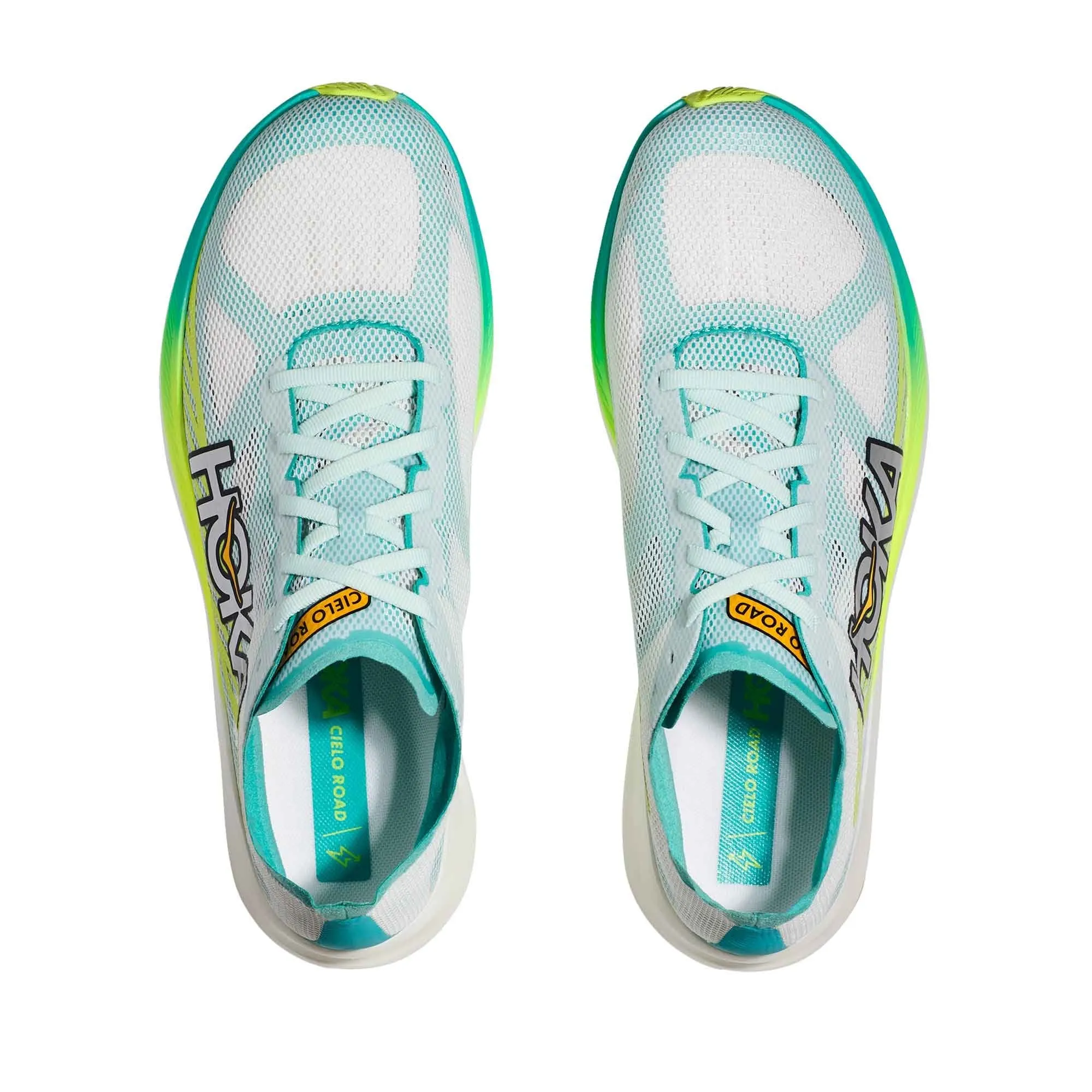 Hoka  Cielo Road Running Shoes Unisex White/Ceramic