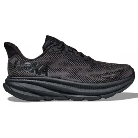 HOKA CLIFTON 9 BLACK/BLACK FOR WOMEN'S