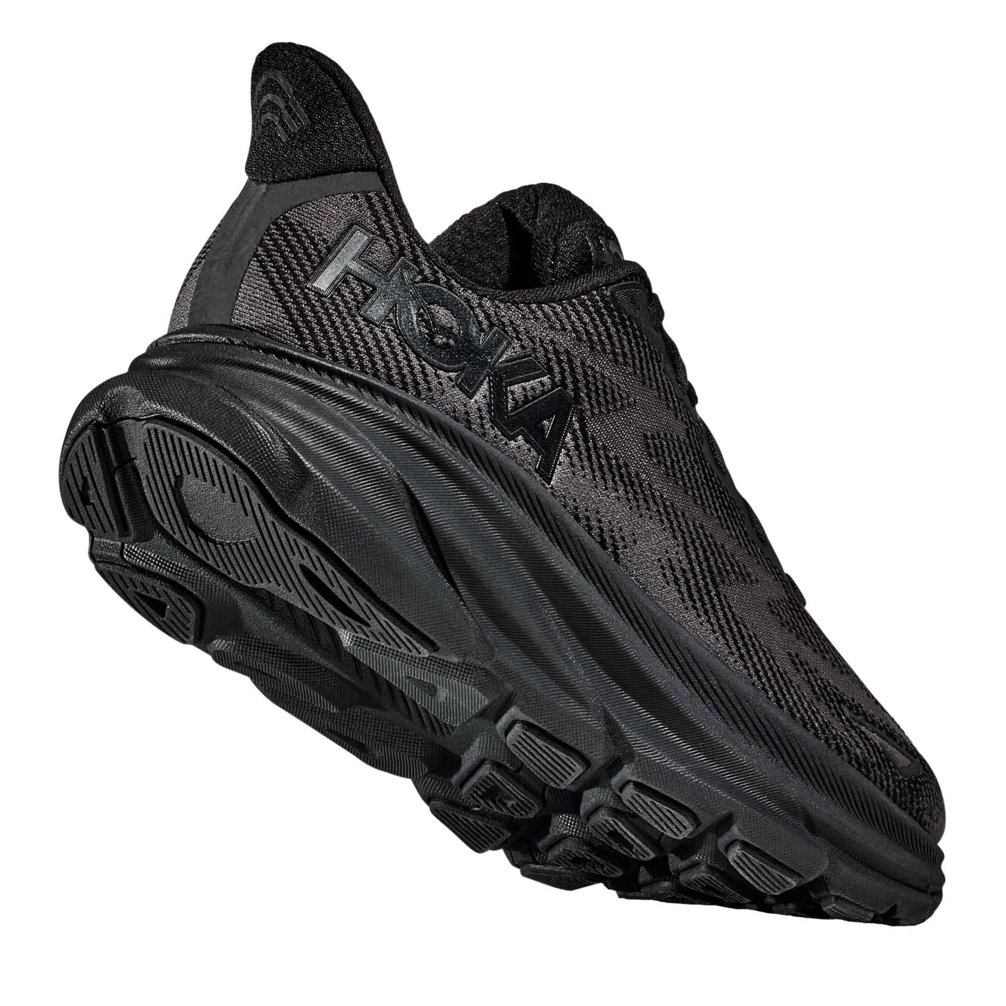 Hoka  Clifton 9 Womens Running Shoes Black/Black