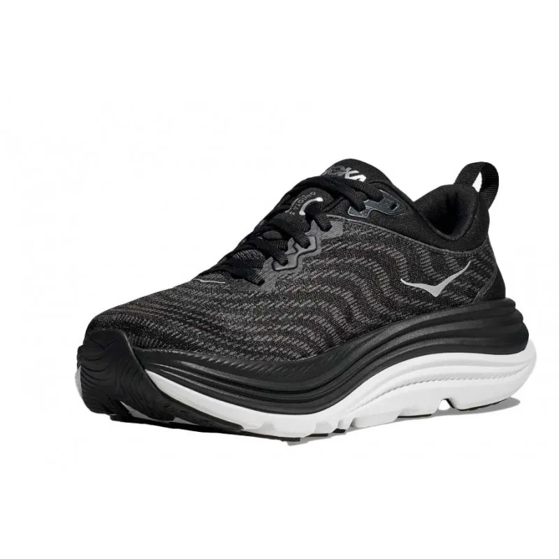 HOKA GAVIOTA 5 WIDE BLACK/WHITE FOR MEN'S