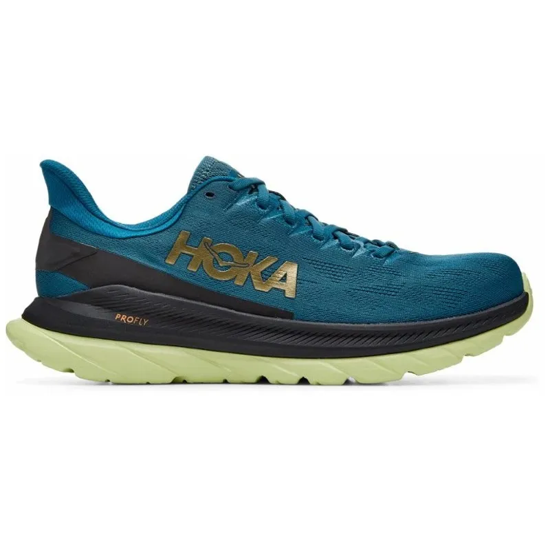 HOKA MACH 4 BLUE CORAL/BLACKFOR MEN'S