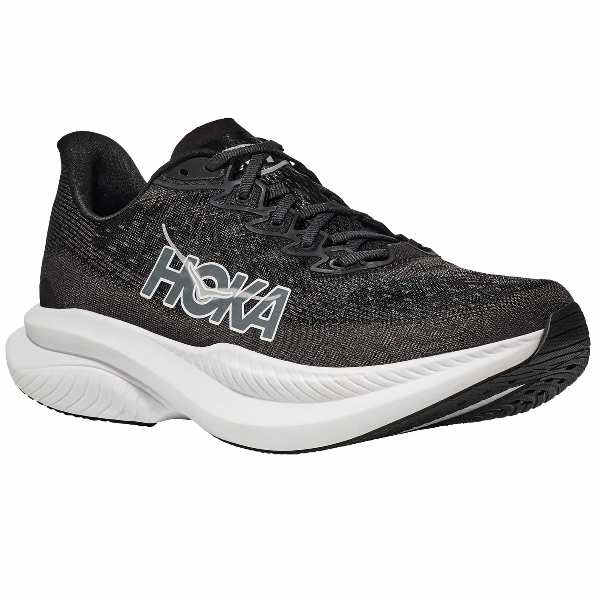 Hoka  Mach 6 Mens Running Shoes Black/White